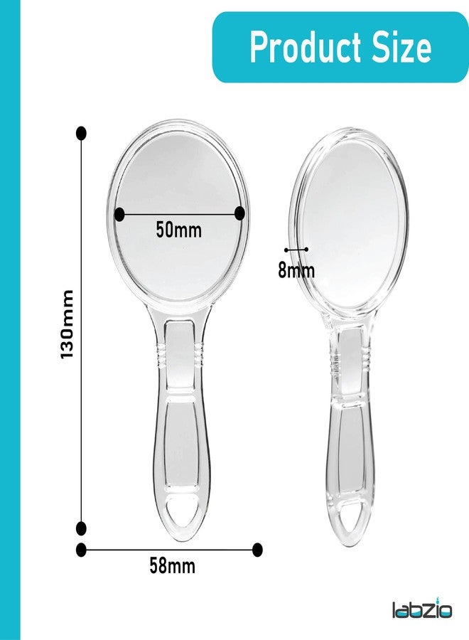 Labzio Magnifying Glass with Handle | 50mm Diameter, 3X & 6X Magnification, Durable Acrylic Lens & Body, Lightweight, Lab Quality, Safe & Easy for Kids, Science Learning & Reading Aid - Pack of 5 - Image 2